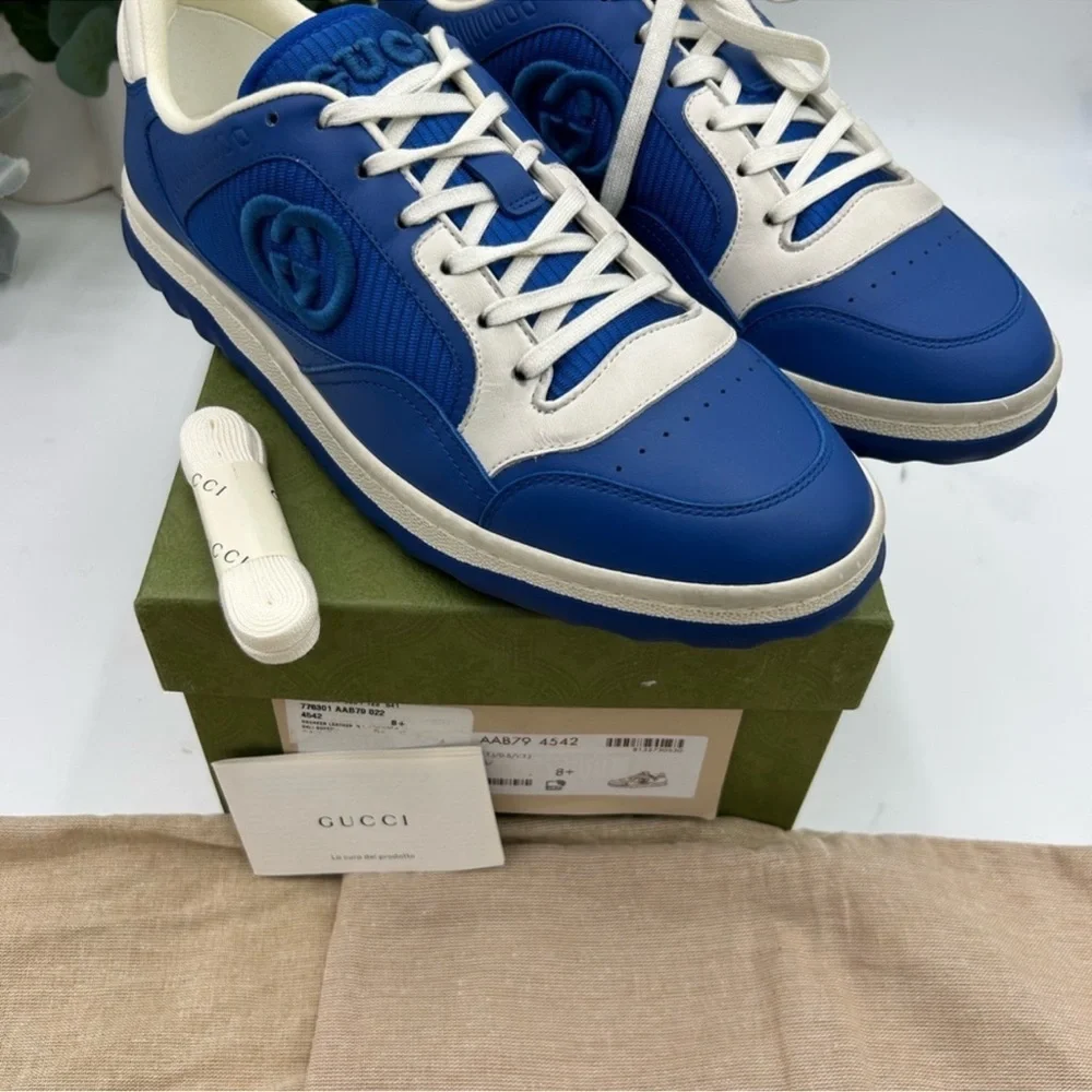 Men’s Gucci MAC 80 low top sneakers size 8.5 fits 9.5 US made in Italy